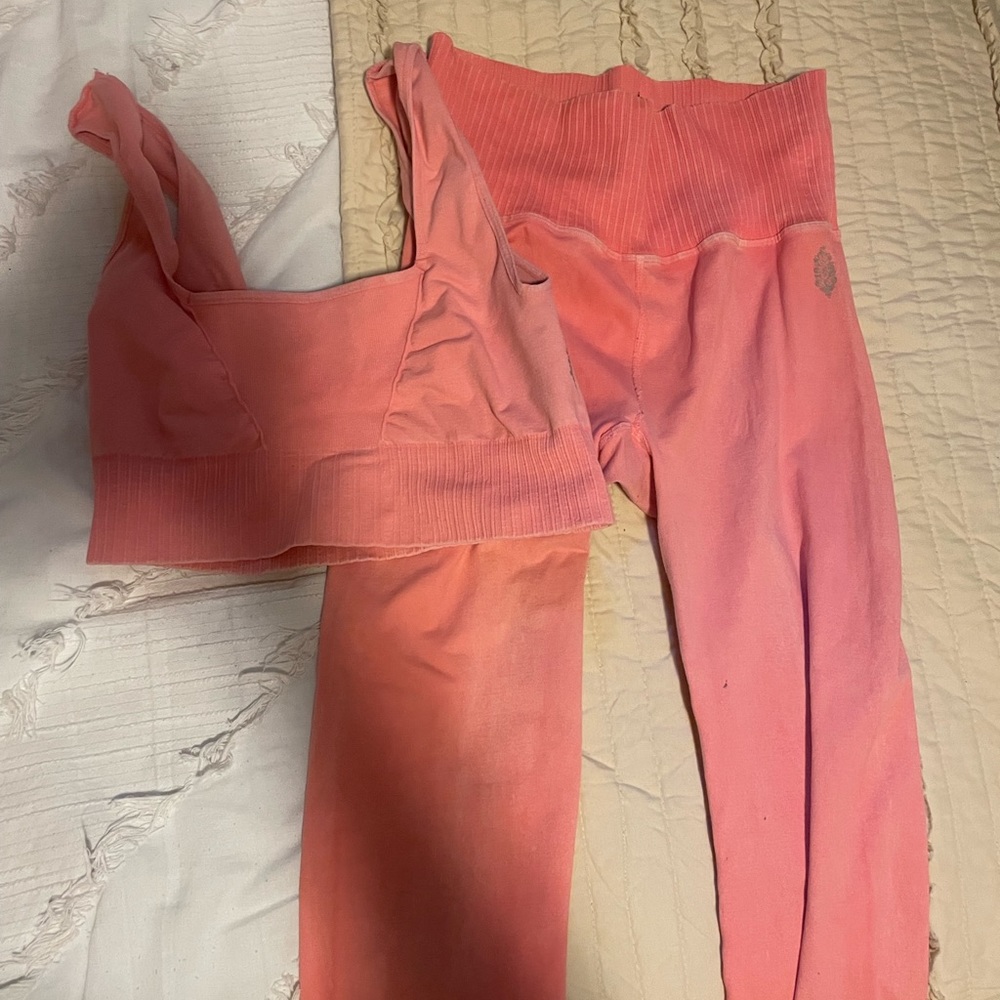Coral Free People Good Karma set - Picture 1 of 3